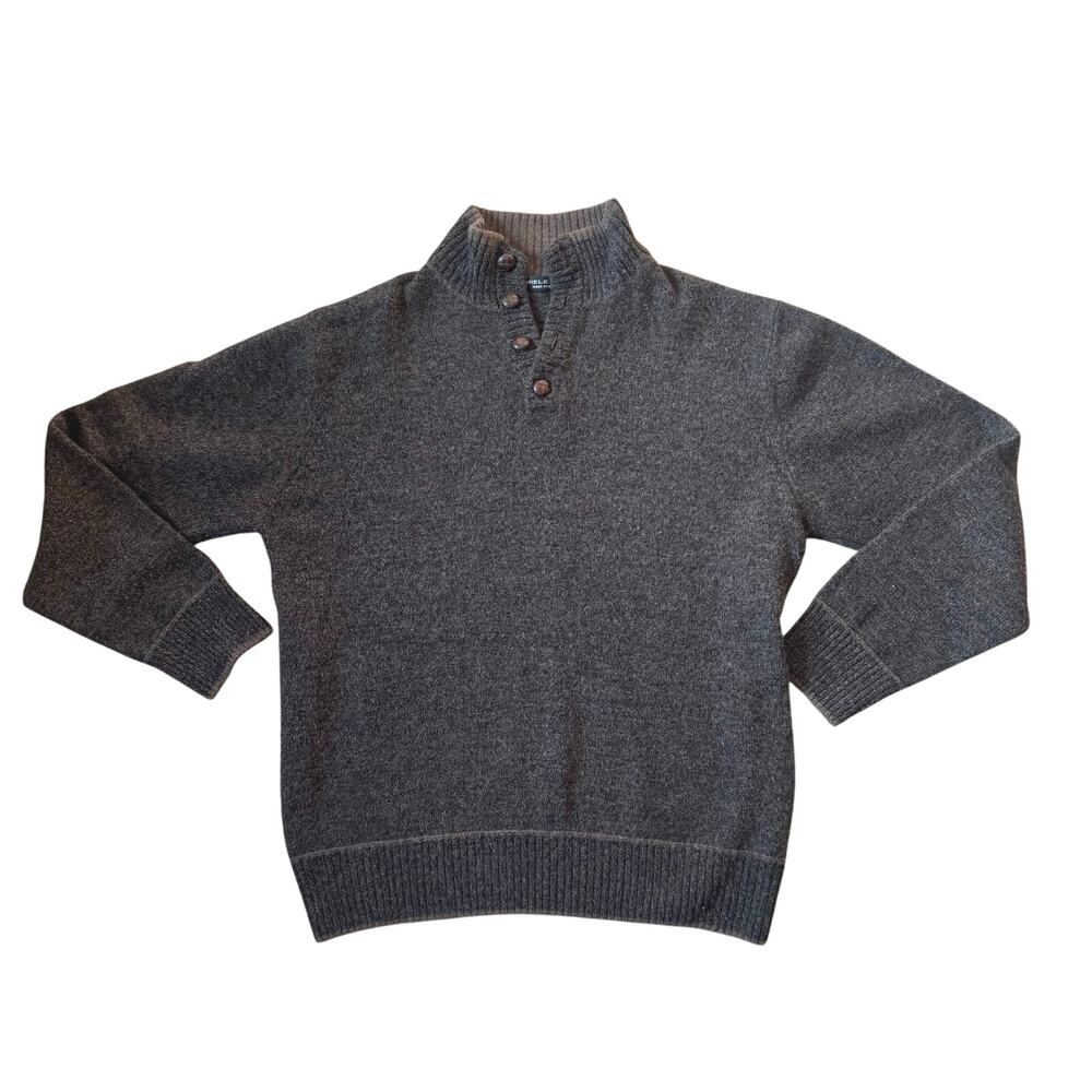 Daniele Blasi Mens Dark Gray Pullover Sweater Wool Blend Size Large Italy